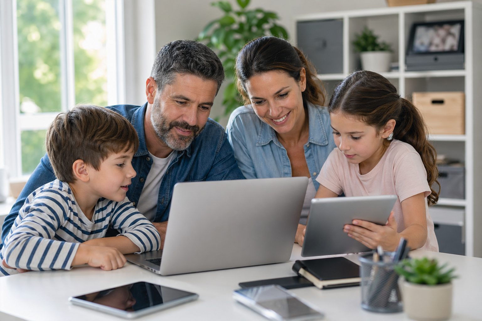 A Digital Declutter Calendar for Busy Families